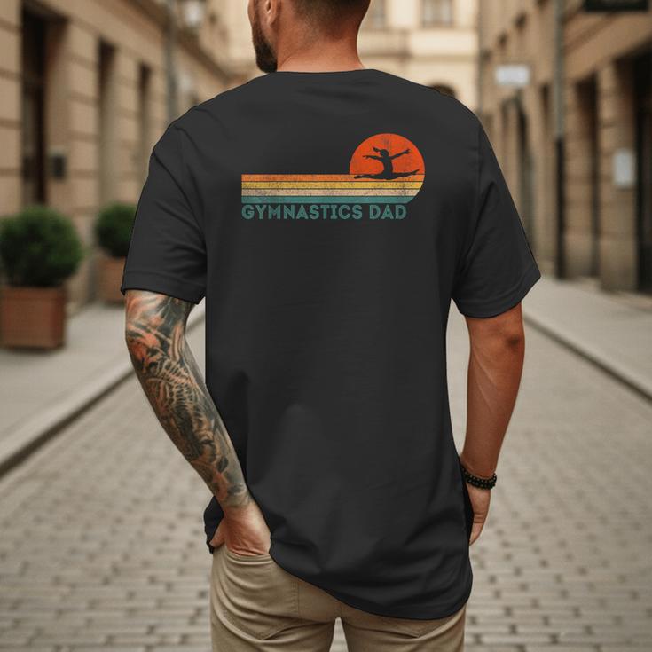 Gymnastics Dad Gymnastics Daughter Gymnast Dad Men's Back Print T-Shirt