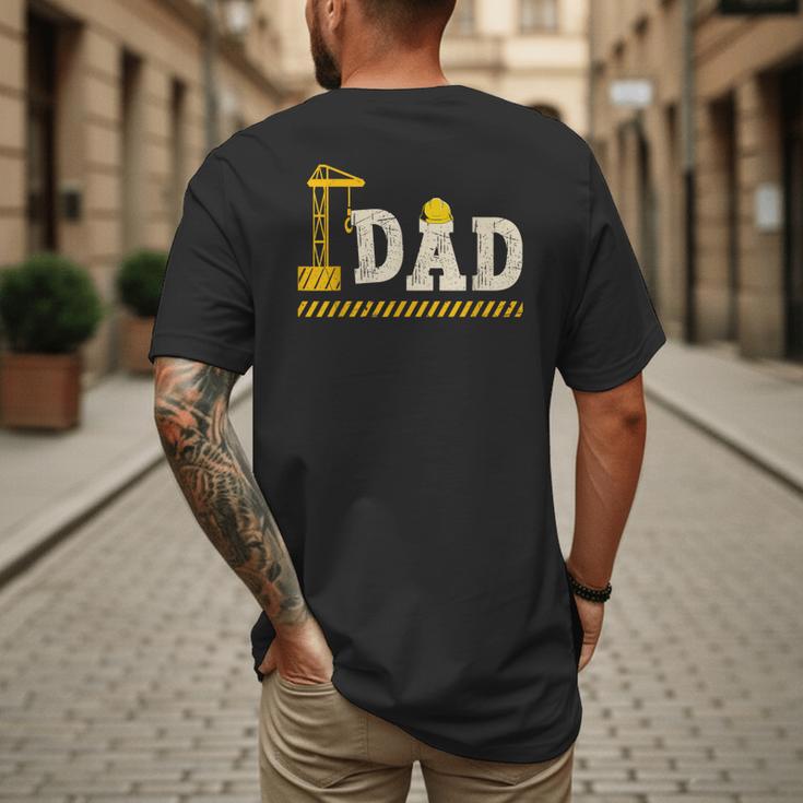 Happy Father's Day Construction For Son DAD Father's Day Men's Back Print T-Shirt Happy Father's Day Construction For Son DAD Father's Day Men's Back Print T-Shirt