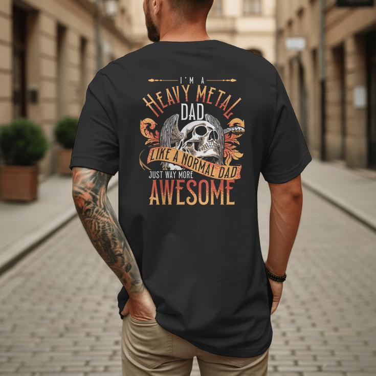 Heavy Metal Cooler Dad Punk Rock Music Lover Men's Back Print T-Shirt