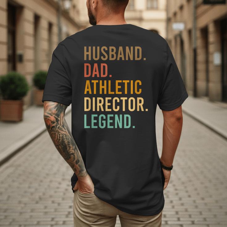Husband Dad Athletic Director Legend Athletic Directors Men's Back Print T-Shirt