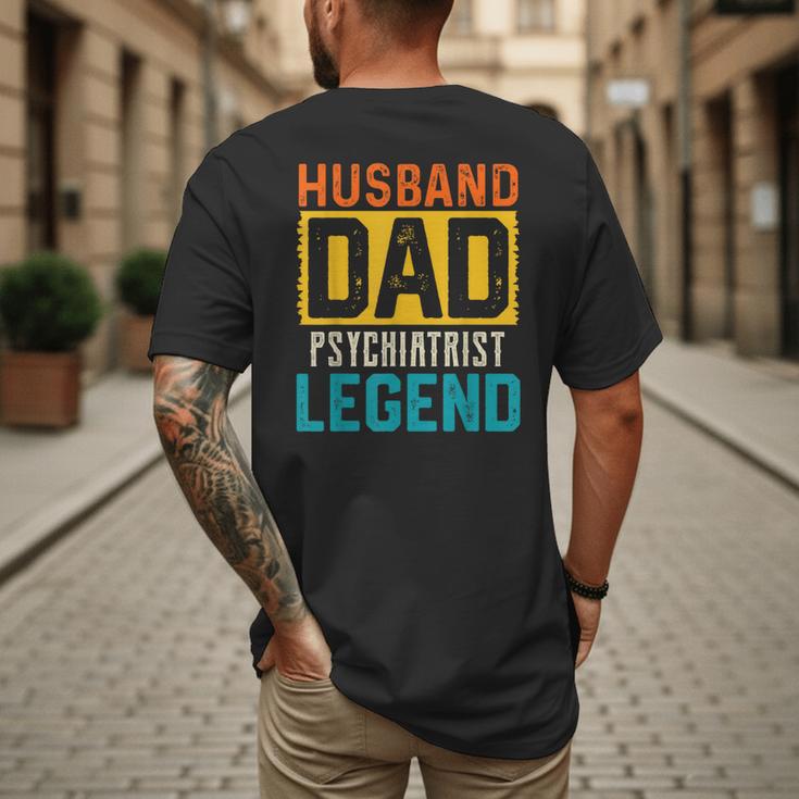 Husband Dad PSYCHIATRIST Legend Father's Day PSYCHIATRISTS Men's Back Print T-Shirt