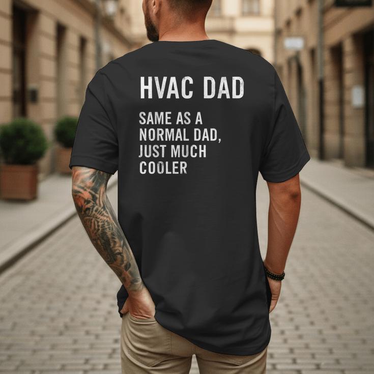 HVAC Dad Definition HVAC Technician Men's Back Print T-Shirt