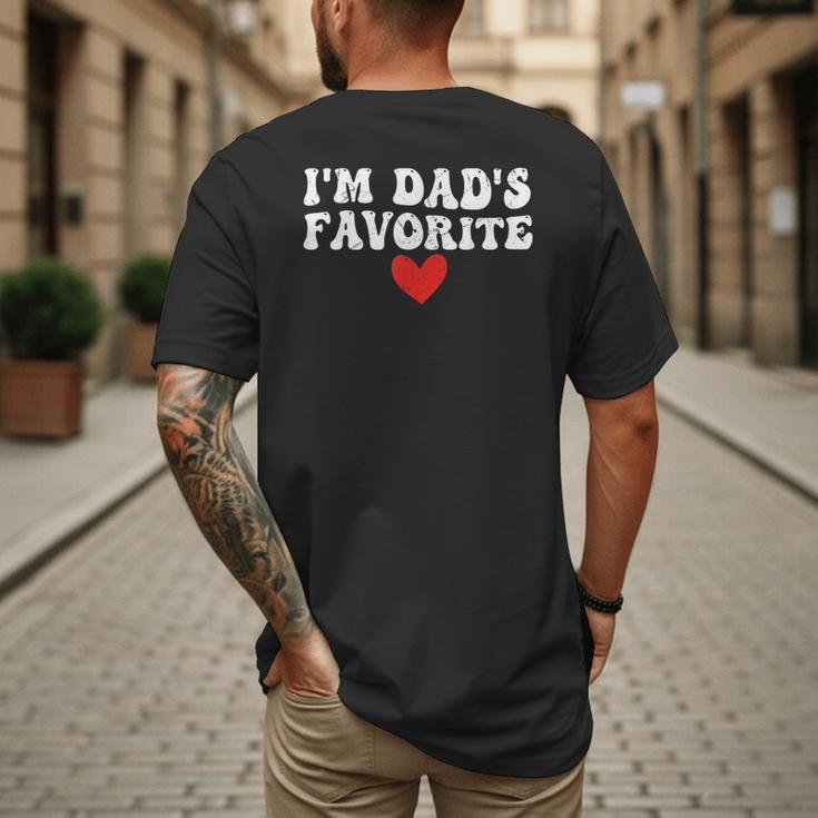 I'm Dad's Favorite Sarcastic Father's Day Men's Back Print T-Shirt