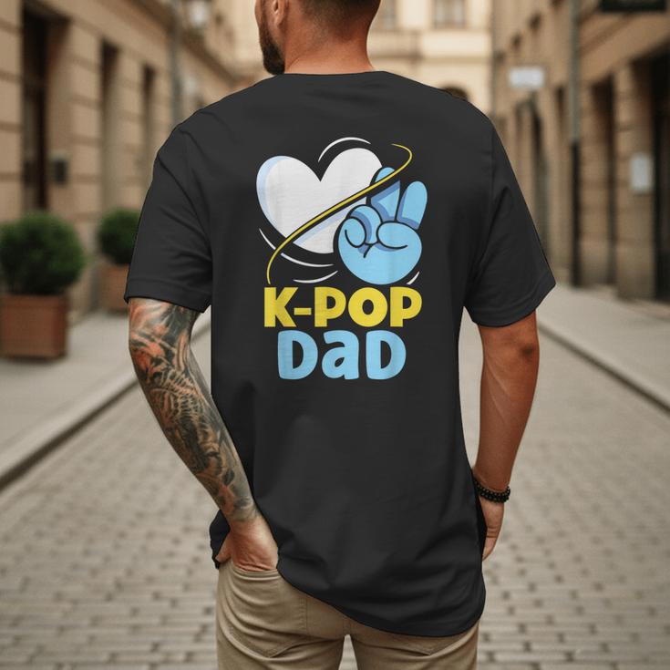 K-POP Dad Korean Lover K-Pop Music Cute Father Daddy Papa Men's Back Print T-Shirt