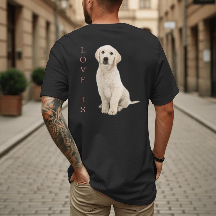 Labrador Retriever Shirt Women Men Lab Mom Dad Dog Tee Men's Back Print T-Shirt