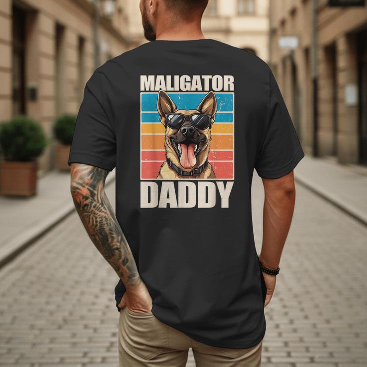 Malinois Dad Maligator Daddy Belgian Malinois Men's Back Print T-Shirt