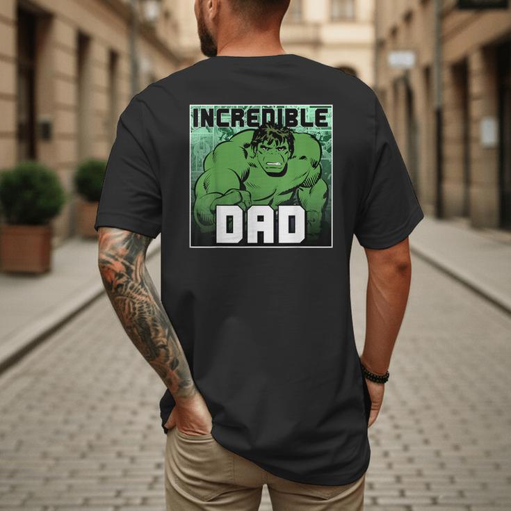 Marvel Comics Avengers Father's Day Hulk Incredible Dad Men's Back Print T-Shirt