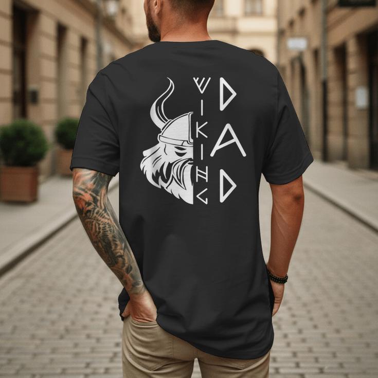 Men Celtic Norse Mythology Viking Dad Men's Back Print T-Shirt