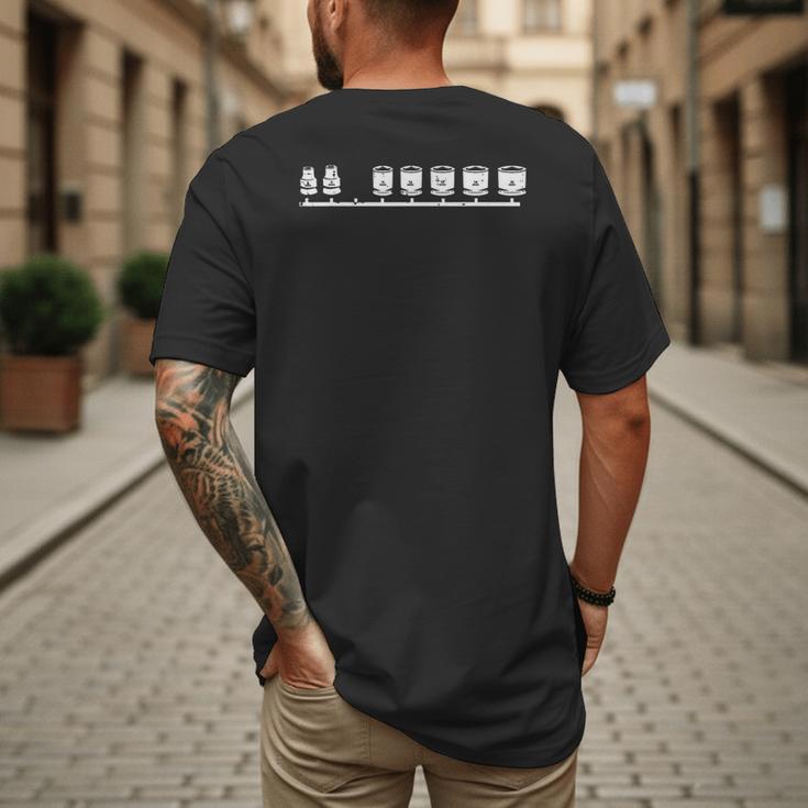 Missing 10mm Socket Car Auto Mechanic Garage Men Dad Men's Back Print T-Shirt