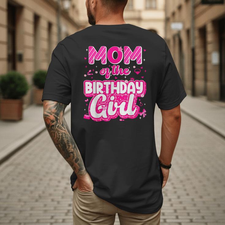 Mom And Dad Birthday Girl Family Matching Party Decorations Men's Back Print T-Shirt