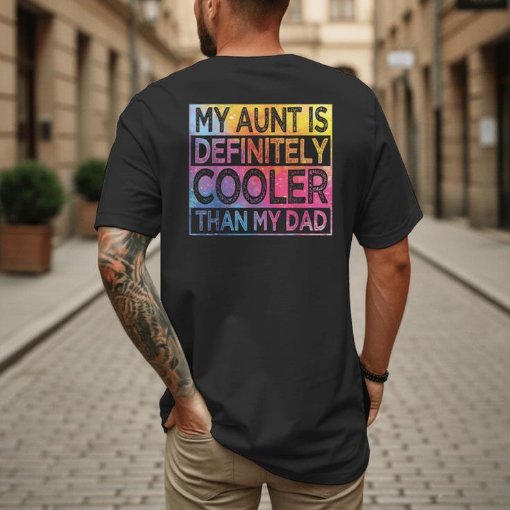 Nephew Niece My Aunt Is Cooler Than My Dad Men's Back Print T-Shirt Nephew Niece My Aunt Is Cooler Than My Dad Men's Back Print T-Shirt