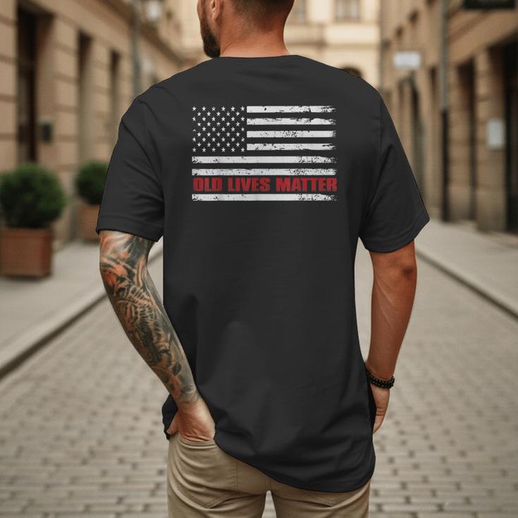 Old Lives Matter Tshirt 60th Birthday For Men 50th Dad Men's Back Print T-Shirt