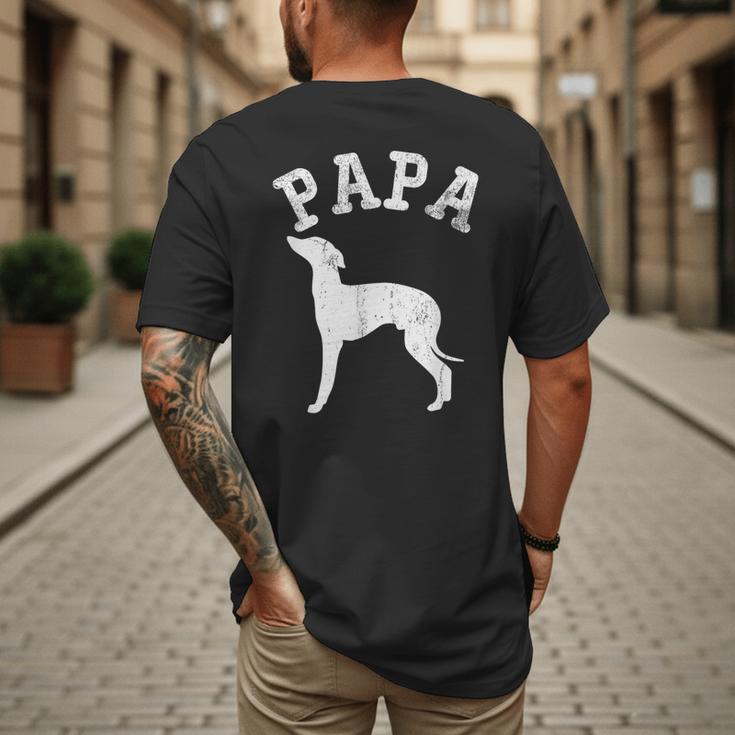 Papa ITALIAN GREYHOUND For Dad Men's Back Print T-Shirt