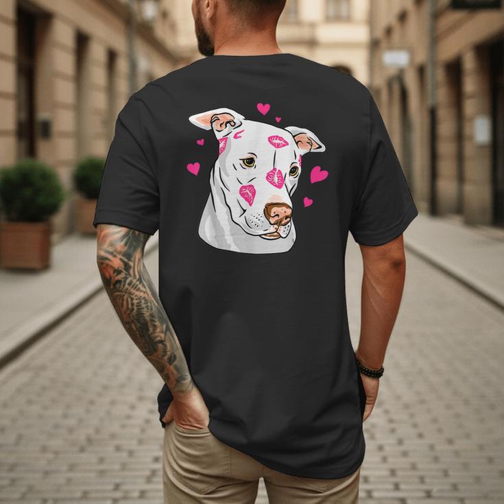 Pitbull Love Pitbull Moms Dads Men's Back Print T-Shirt