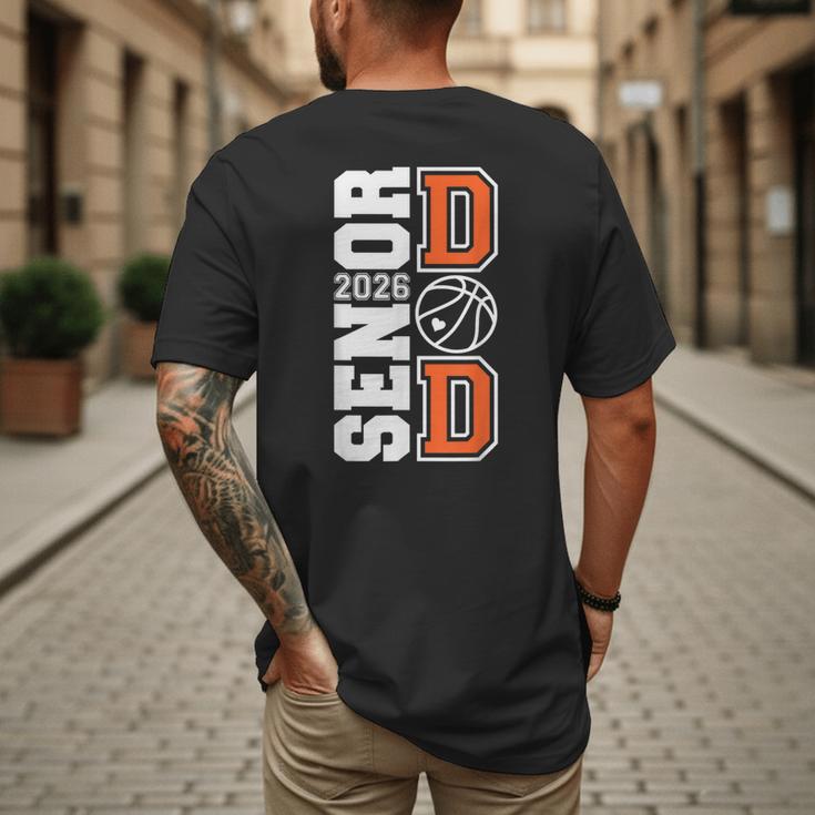 Proud Dad Of A 2026 Senior Graduate Basketball Senior 26 Men's Back Print T-Shirt Proud Dad Of A 2026 Senior Graduate Basketball Senior 26 Men's Back Print T-Shirt