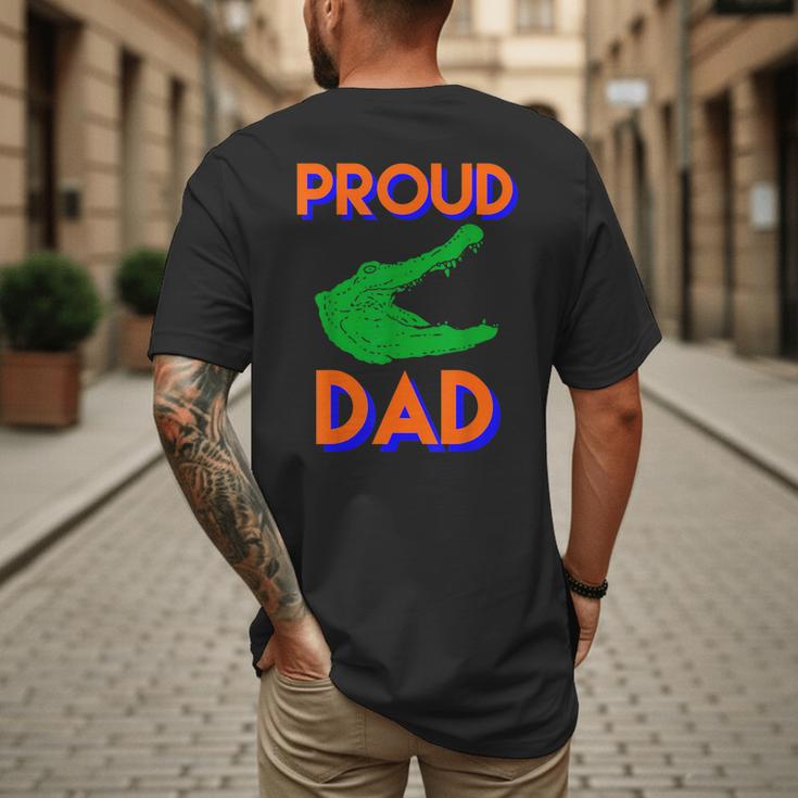 Proud Dad Of A Gator Unique Idea For Fathers Day Men's Back Print T-Shirt