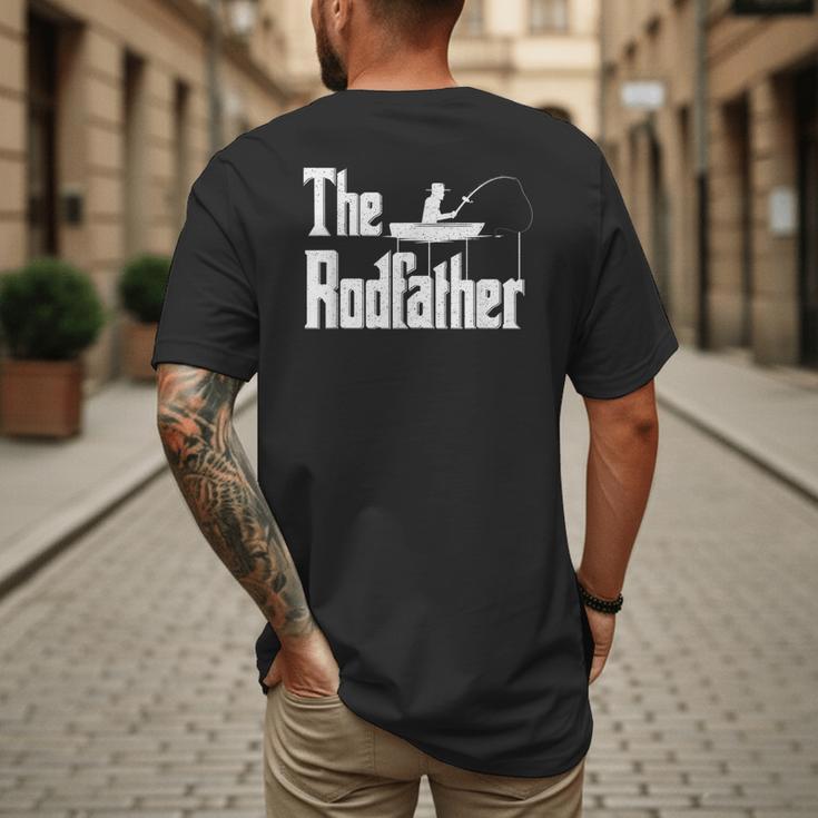 The Rodfather Fishing Dad Men's Back Print T-Shirt