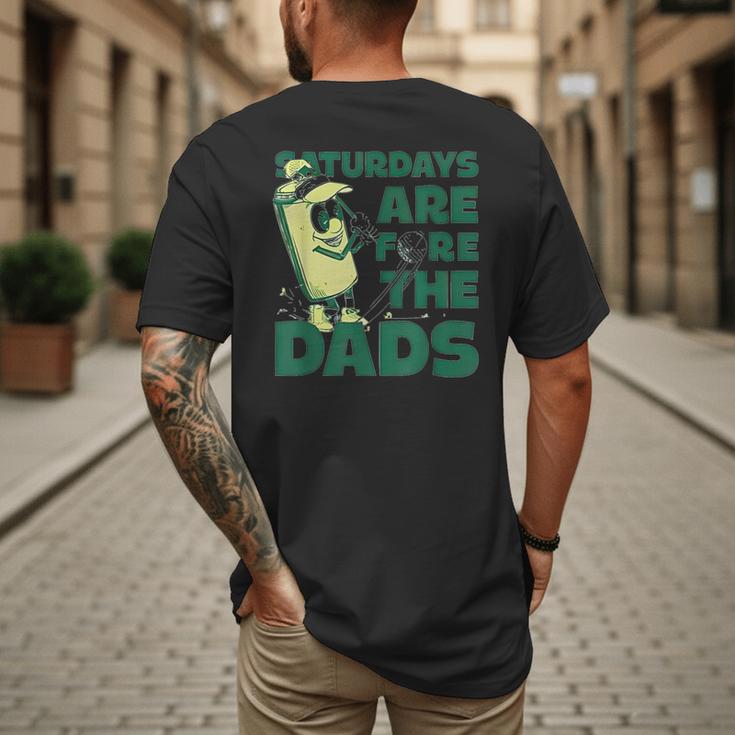 Saturdays Are Fore The Dads Golf Men's Back Print T-Shirt