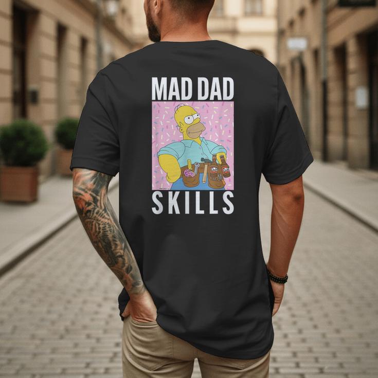 The Simpsons Father's Day Mad Dad Skills Homer Poster Men's Back Print T-Shirt