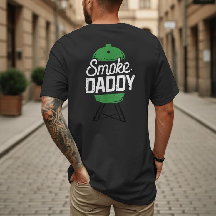 Smoke Daddy Green Egg Pitmaster Dad Tshirt BBQ Grill Men's Back Print T-Shirt