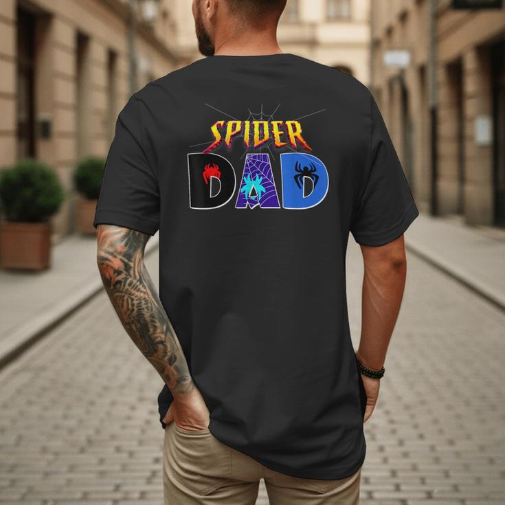 Spider Dad Shirt Birthday Fathers Day Halloween Costumes Pjs Men's Back Print T-Shirt