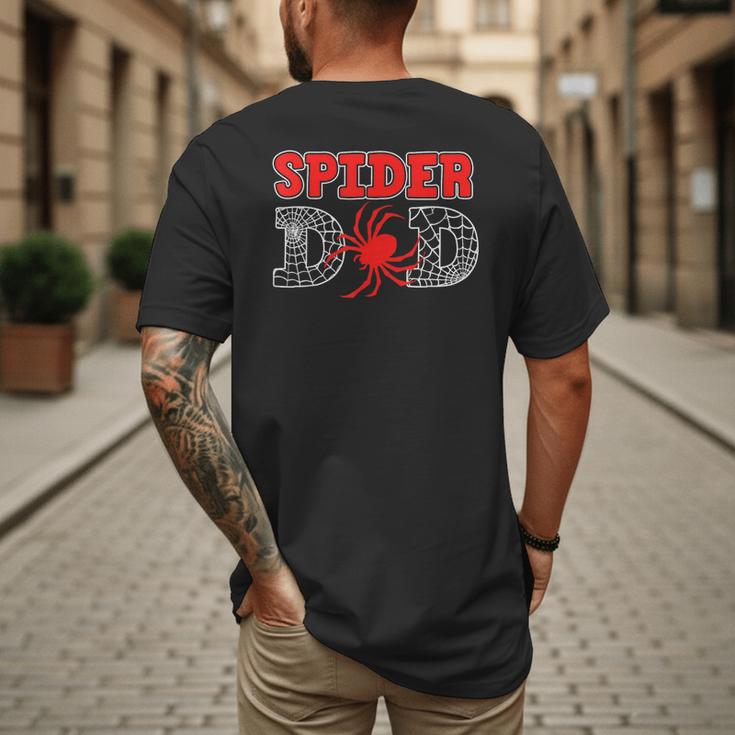 Spider Dad Spidey Birthday Family Matching Kid Daddy Spiders Men's Back Print T-Shirt
