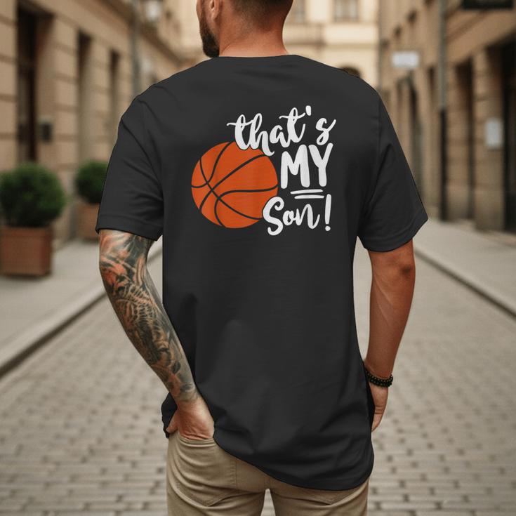 That's My Son Basketball Lovers For Mom Or Dad Men's Back Print T-Shirt