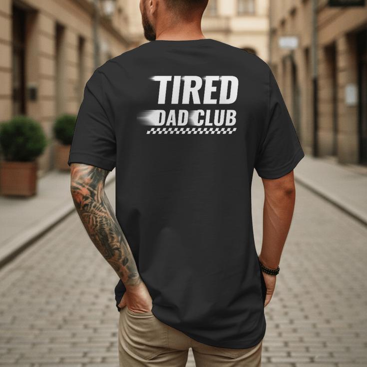Tired Dad Club Maze Track Back 2 Sided Men's Back Print T-Shirt