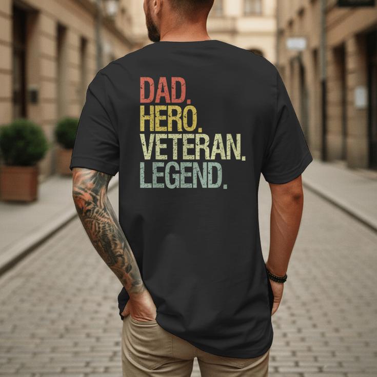 Veteran Dad Men's Back Print T-Shirt