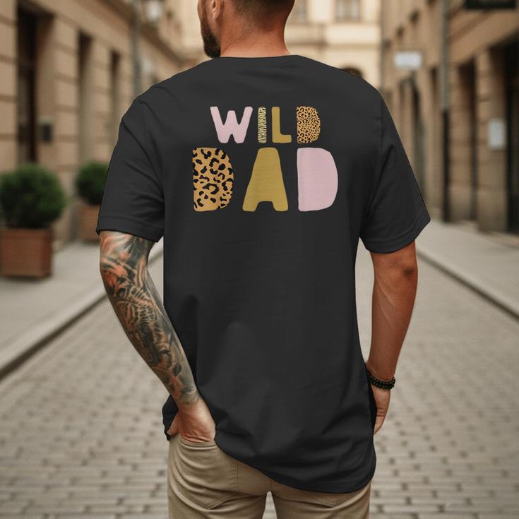 Wild Wild Dad Two Wild Birthday Outfit Zoo Birthday Animal Men's Back Print T-Shirt