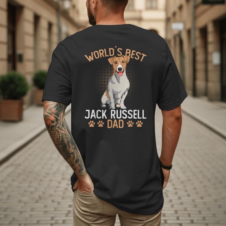World´s Best Jack Russell Terrier Dad Dog Owner Men Men's Back Print T-Shirt