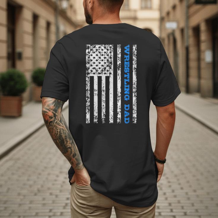 Wrestling Dad Men's Back Print T-Shirt
