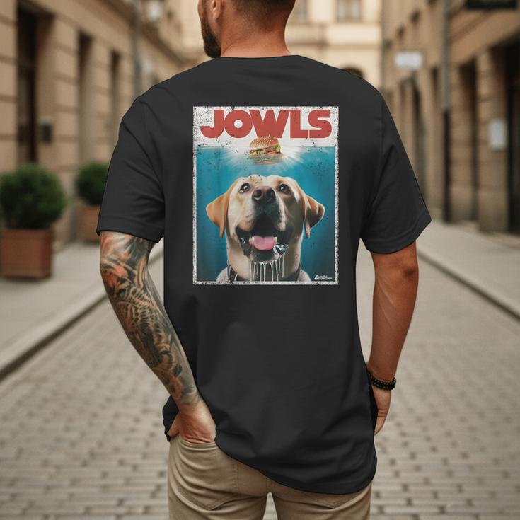 Yellow Lab Jowls Top Labrador Retriever Dog Mom Dad Men's Back Print T-Shirt