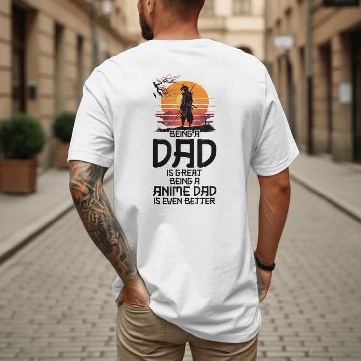 Anime Dad Jokes Father's Day Anamae Otaku Manga Japan Men's Back Print T-Shirt
