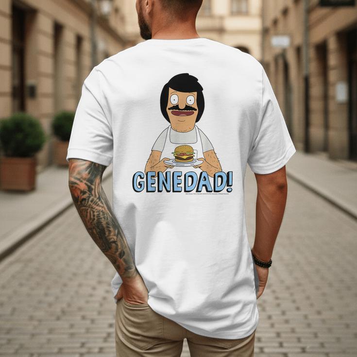 Bob's Burgers Gene Dad Portrait Men's Back Print T-Shirt