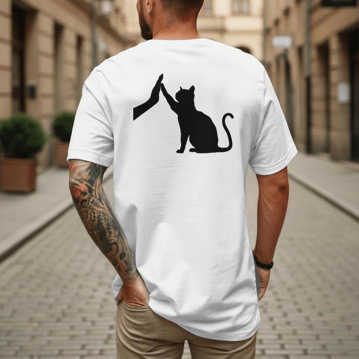 Cat Lover Cat Mom Cat Dad Men Women & Kids Cute Cat Men's Back Print T-Shirt