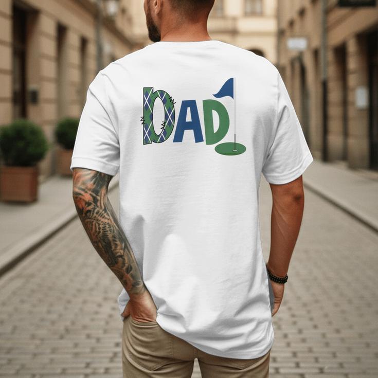 Dad Of The Birthday Boy Hole In One Golf Sport Matching Men's Back Print T-Shirt Dad Of The Birthday Boy Hole In One Golf Sport Matching Men's Back Print T-Shirt