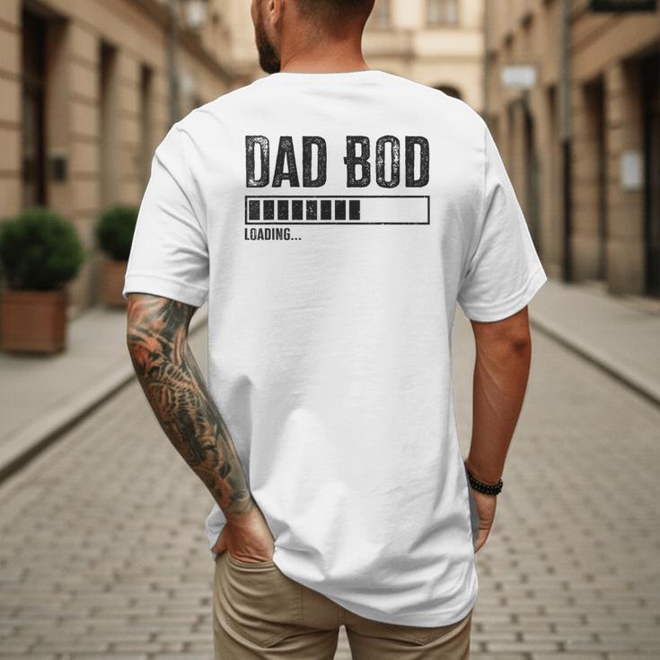 Dad BOD Loading 2024 Dad Fathers Day Baby Announcement Men's Back Print T-Shirt