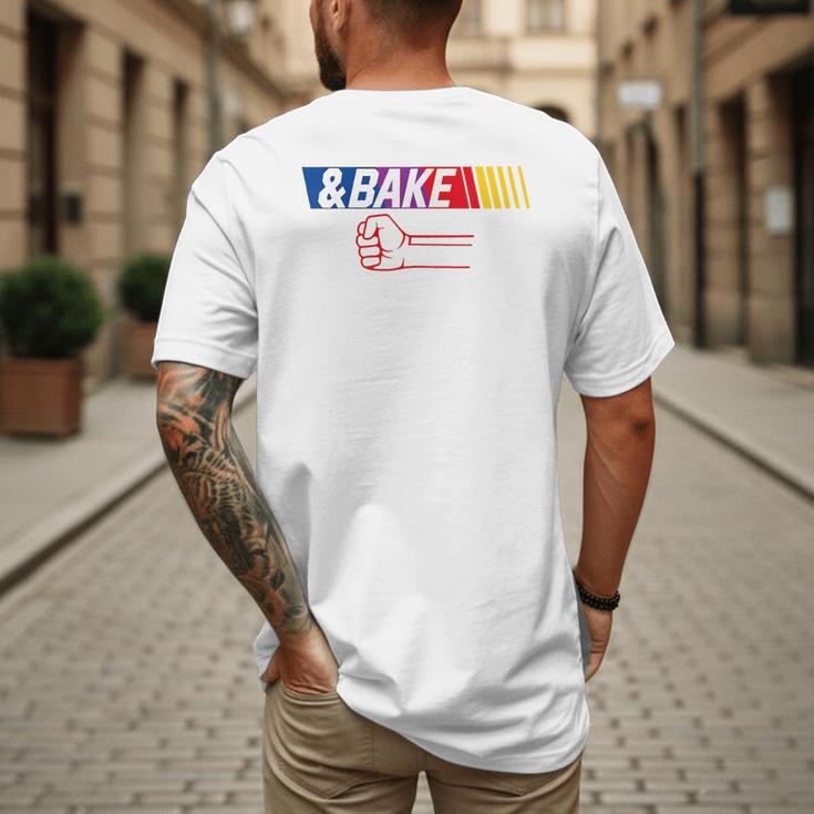 Dad Kid Matching Shake And Bake Bake Men's Back Print T-Shirt