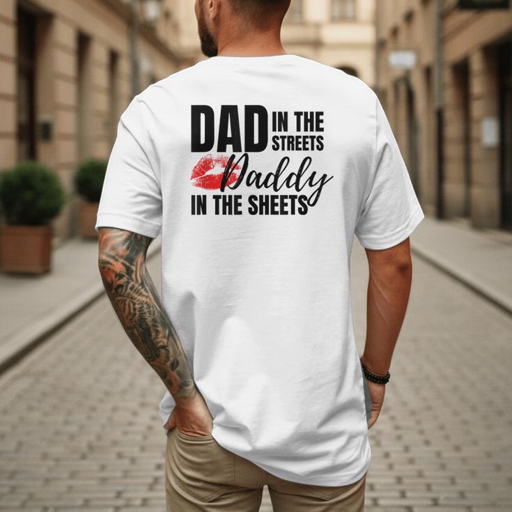 Dad In The Streets Daddy In The Sheets Men's Back Print T-Shirt Dad In The Streets Daddy In The Sheets Men's Back Print T-Shirt
