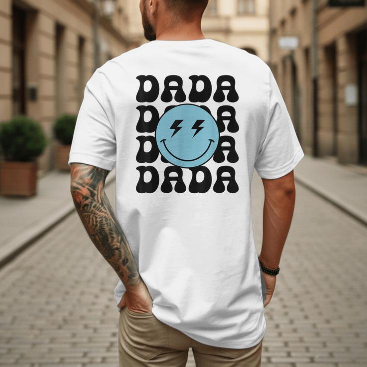 Dada One Happy Dude 1st Birthday Family Matching Men's Back Print T-Shirt