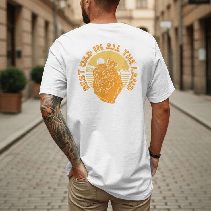 Disney The Lion King Father's Day Best Dad In All The Land Men's Back Print T-Shirt Disney The Lion King Father's Day Best Dad In All The Land Men's Back Print T-Shirt