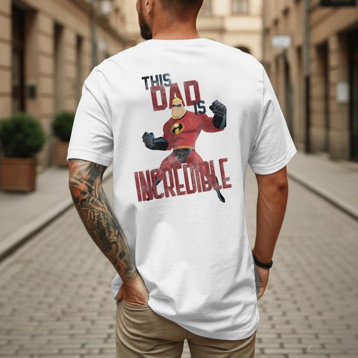 Disney Pixar The Incredibles Father's Day Incredible Dad Men's Back Print T-Shirt