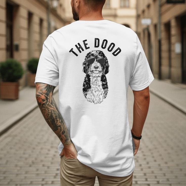 The Dood Bernedoodle Mom Doodle Dog Dad Men's Back Print T-Shirt