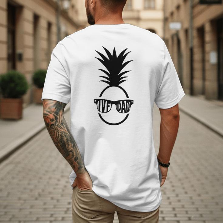 IVF DAD Pineapple Transfer Day Retrieval Day Infertility Men's Back Print T-Shirt