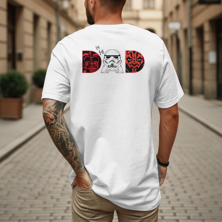 Star Wars Darth Vader Darth Maul Dad Father's Day Birthday Men's Back Print T-Shirt