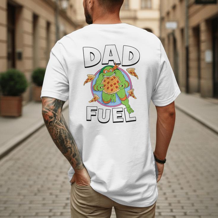 TMNT Michelangelo Dad Fuel Men's Back Print T-Shirt