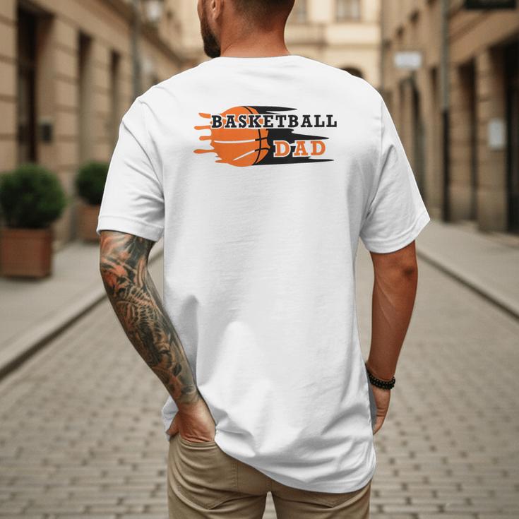 Vintage Proud Basketball Dad Fathers Day Basketball Player Men's Back Print T-Shirt