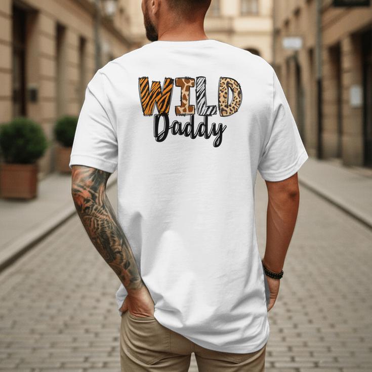 Wild Daddy Zoo Born Two Be Wild B-Day Safari Jungle Animal Men's Back Print T-Shirt