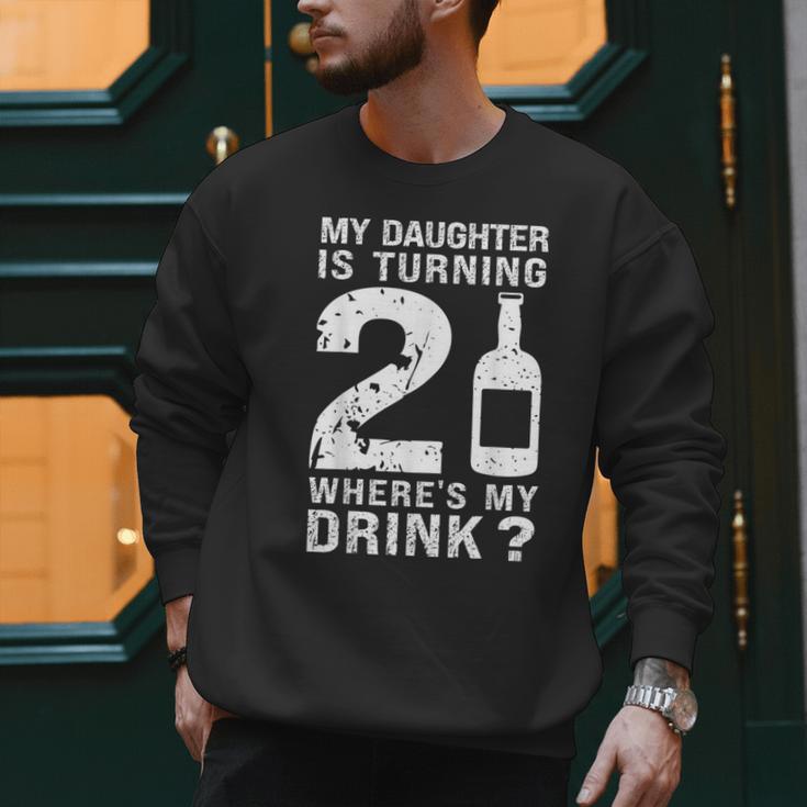 21st Birthday Dad Mom 21 Year Old My Daughter Squad Men Sweatshirt